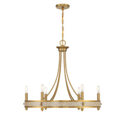 Savoy House - 1-2053-6-322 - Six Light Chandelier - Camden - Warm Brass