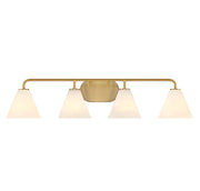 Savoy House - 8-2988-4-322 - Four Light Bathroom Vanity - Blair - Warm Brass