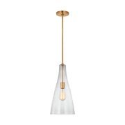 Visual Comfort Studio - 6537001-848 - One Light Pendant - Arilda - Satin Brass