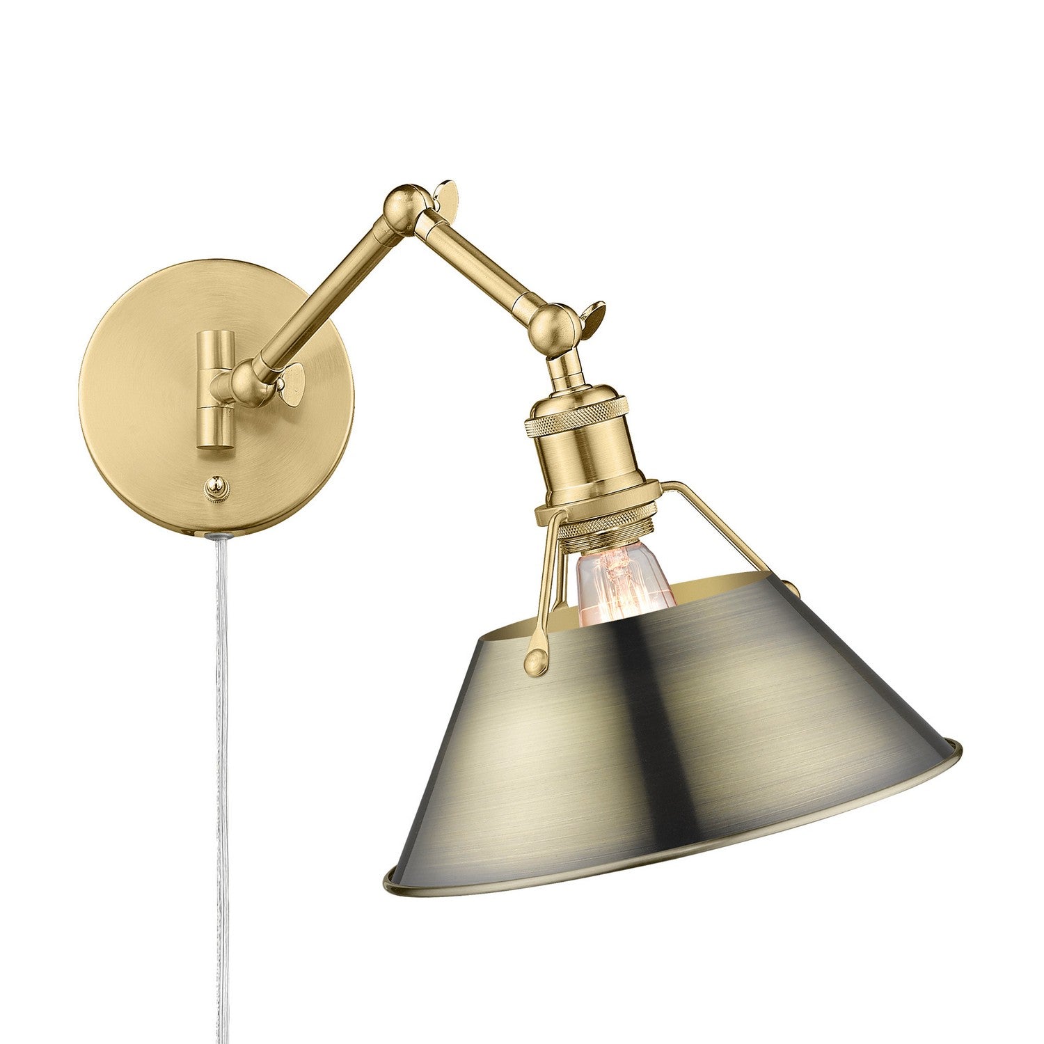 Golden - 3306-A1W BCB-AB - One Light Wall Sconce - Orwell - Brushed Champagne Brass