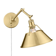Golden - 3306-A1W BCB-BCB - One Light Wall Sconce - Orwell - Brushed Champagne Brass