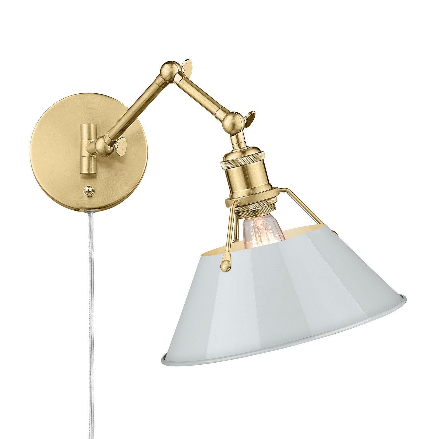 Golden - 3306-A1W BCB-DB - One Light Wall Sconce - Orwell - Brushed Champagne Brass