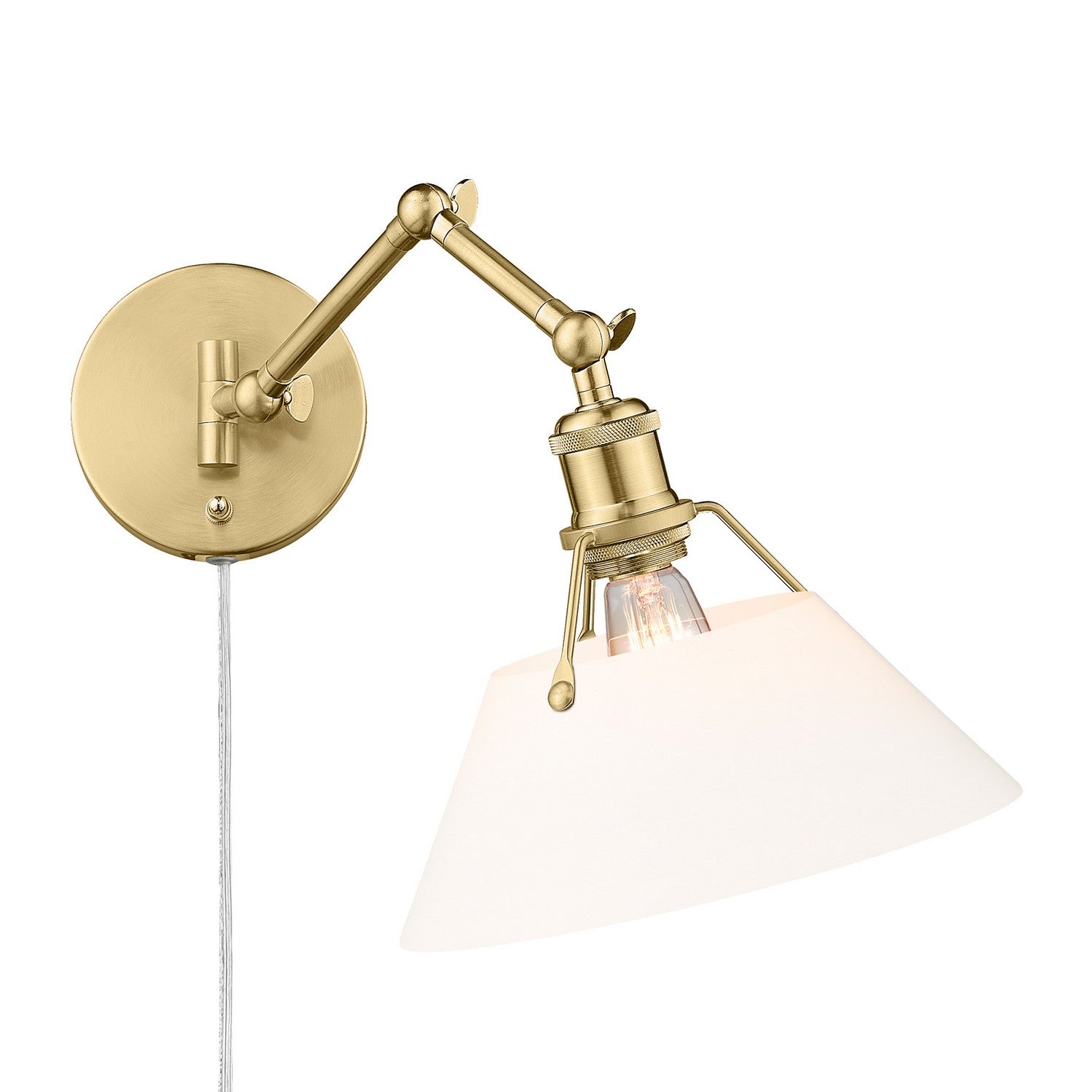 Golden - 3306-A1W BCB-OP - One Light Wall Sconce - Orwell - Brushed Champagne Brass