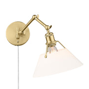 Golden - 3306-A1W BCB-OP - One Light Wall Sconce - Orwell - Brushed Champagne Brass