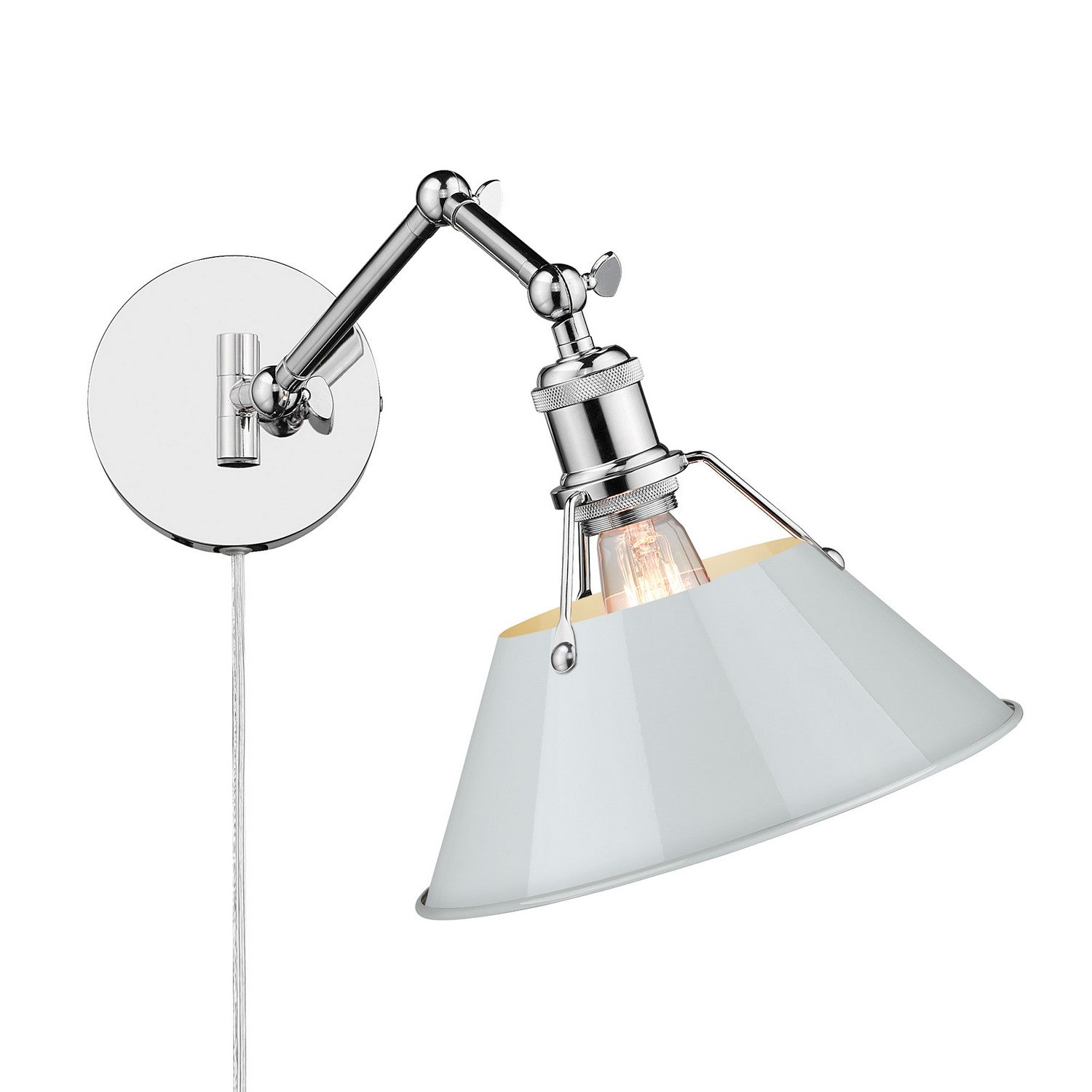Golden - 3306-A1W CH-DB - One Light Wall Sconce - Orwell - Chrome