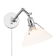 Golden - 3306-A1W CH-OP - One Light Wall Sconce - Orwell - Chrome
