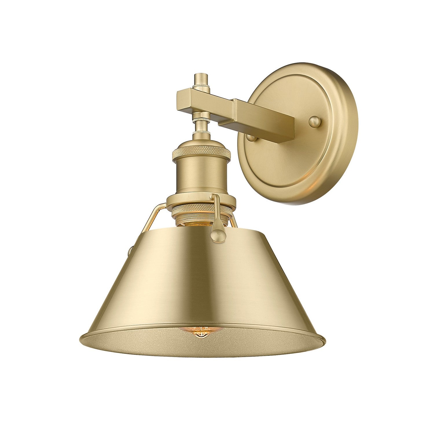 Golden - 3306-BA1 BCB-BCB - One Light Bath Vanity - Orwell - Brushed Champagne Brass