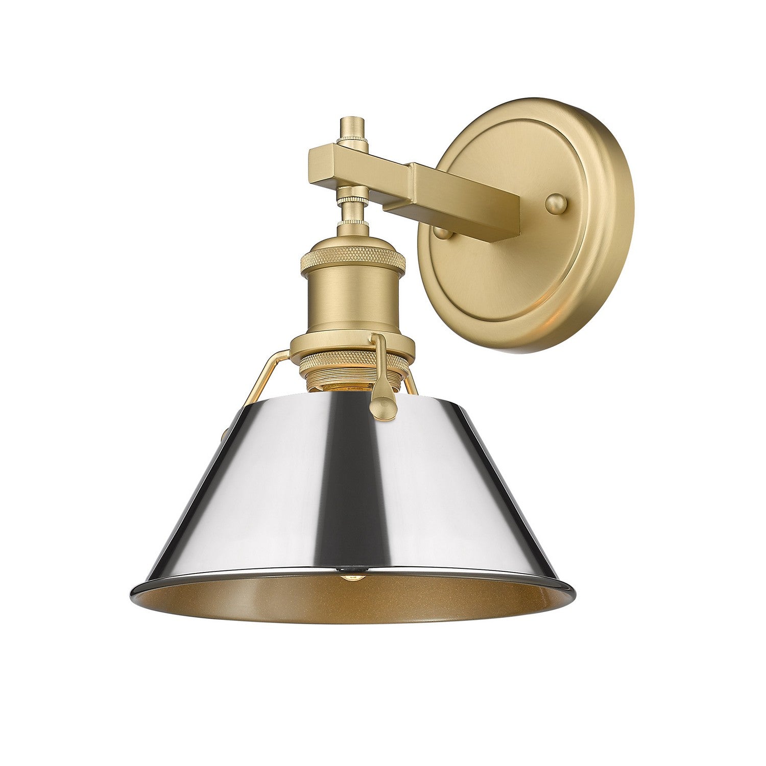 Golden - 3306-BA1 BCB-CH - One Light Bath Vanity - Orwell - Brushed Champagne Brass