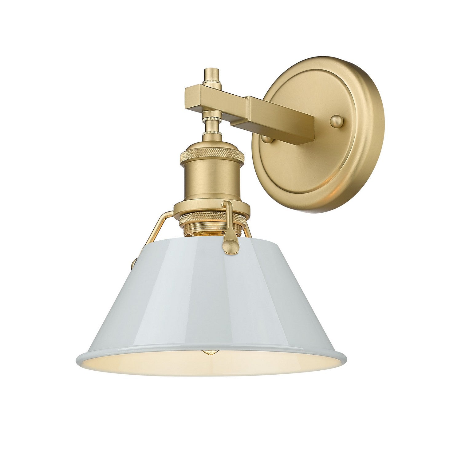 Golden - 3306-BA1 BCB-DB - One Light Bath Vanity - Orwell - Brushed Champagne Brass