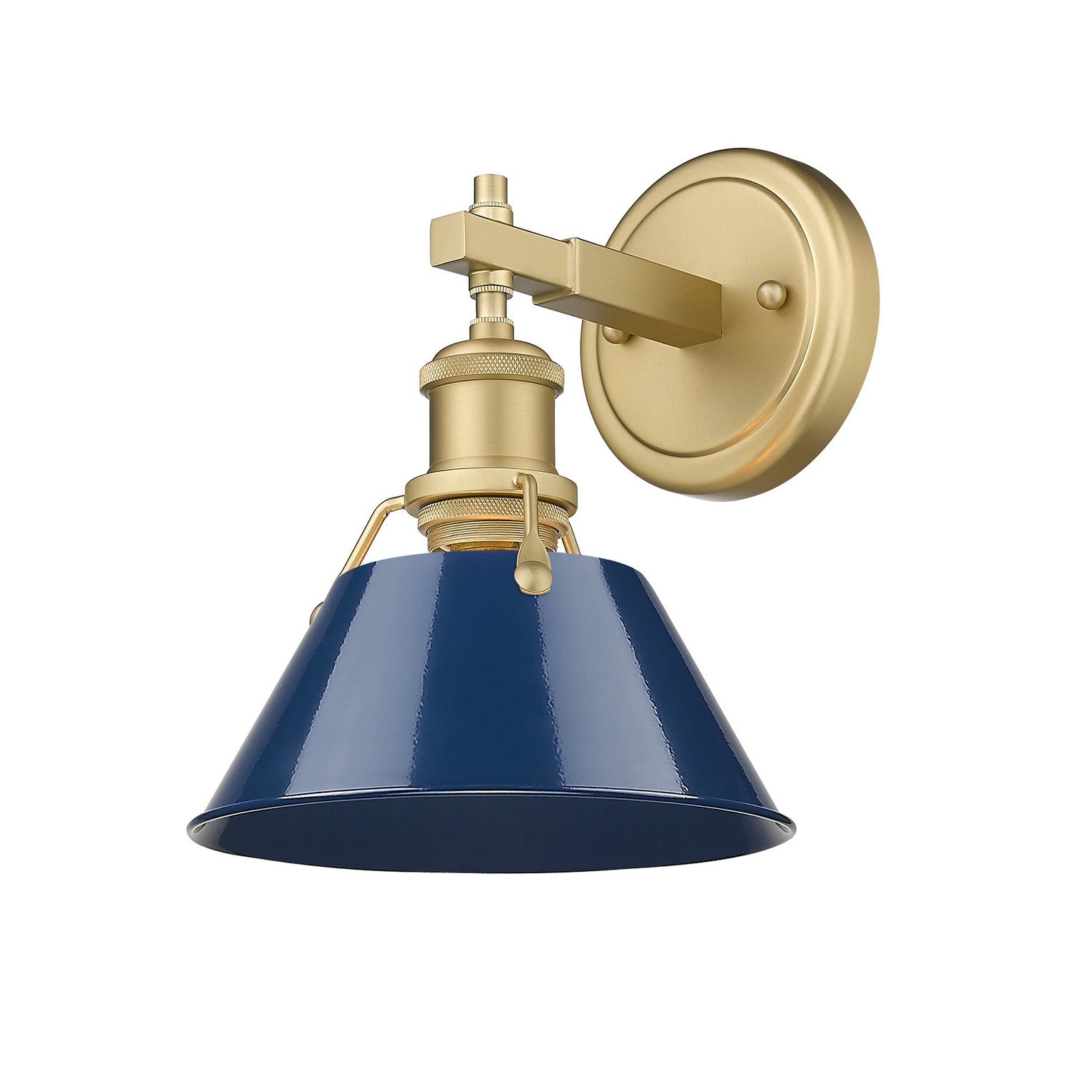 Golden - 3306-BA1 BCB-NVY - One Light Bath Vanity - Orwell - Brushed Champagne Brass