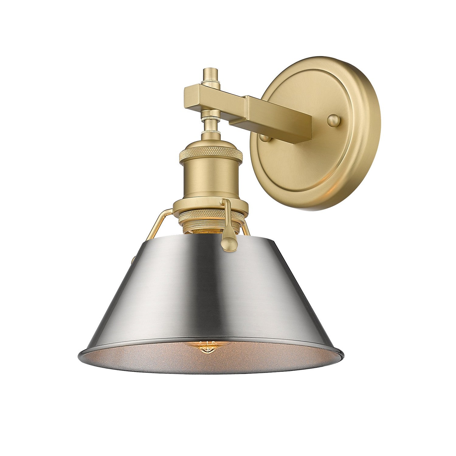 Golden - 3306-BA1 BCB-PW - One Light Bath Vanity - Orwell - Brushed Champagne Brass