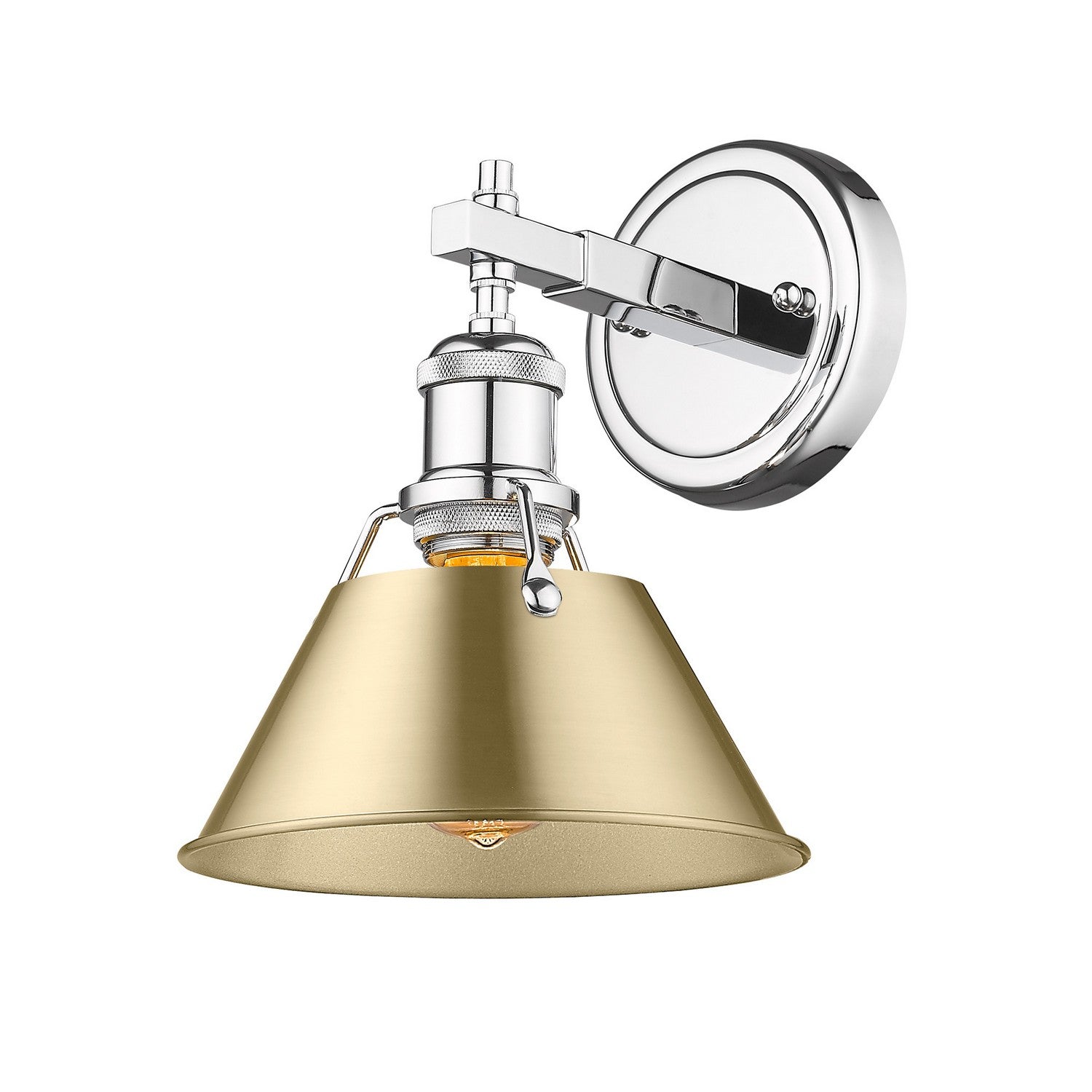 Golden - 3306-BA1 CH-BCB - One Light Bath Vanity - Orwell - Chrome