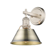 Golden - 3306-BA1 PW-AB - One Light Bath Vanity - Orwell - Pewter