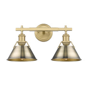 Golden - 3306-BA2 BCB-AB - Two Light Bath Vanity - Orwell - Brushed Champagne Brass