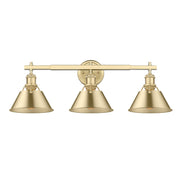 Golden - 3306-BA3 BCB-BCB - Three Light Bath Vanity - Orwell - Brushed Champagne Brass