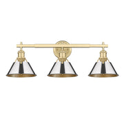 Golden - 3306-BA3 BCB-CH - Three Light Bath Vanity - Orwell - Brushed Champagne Brass