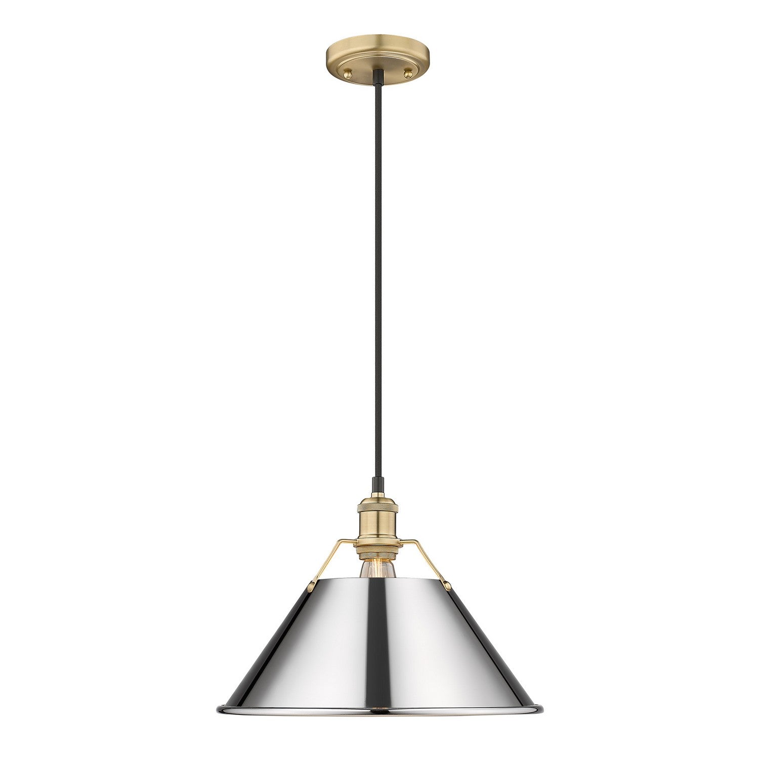 Golden - 3306-L BCB-CH - One Light Pendant - Orwell - Brushed Champagne Brass