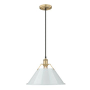 Golden - 3306-L BCB-DB - One Light Pendant - Orwell - Brushed Champagne Brass