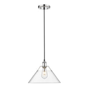 Golden - 3306-L CH-CLR - One Light Pendant - Orwell - Chrome