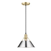 Golden - 3306-M BCB-CH - One Light Pendant - Orwell - Brushed Champagne Brass