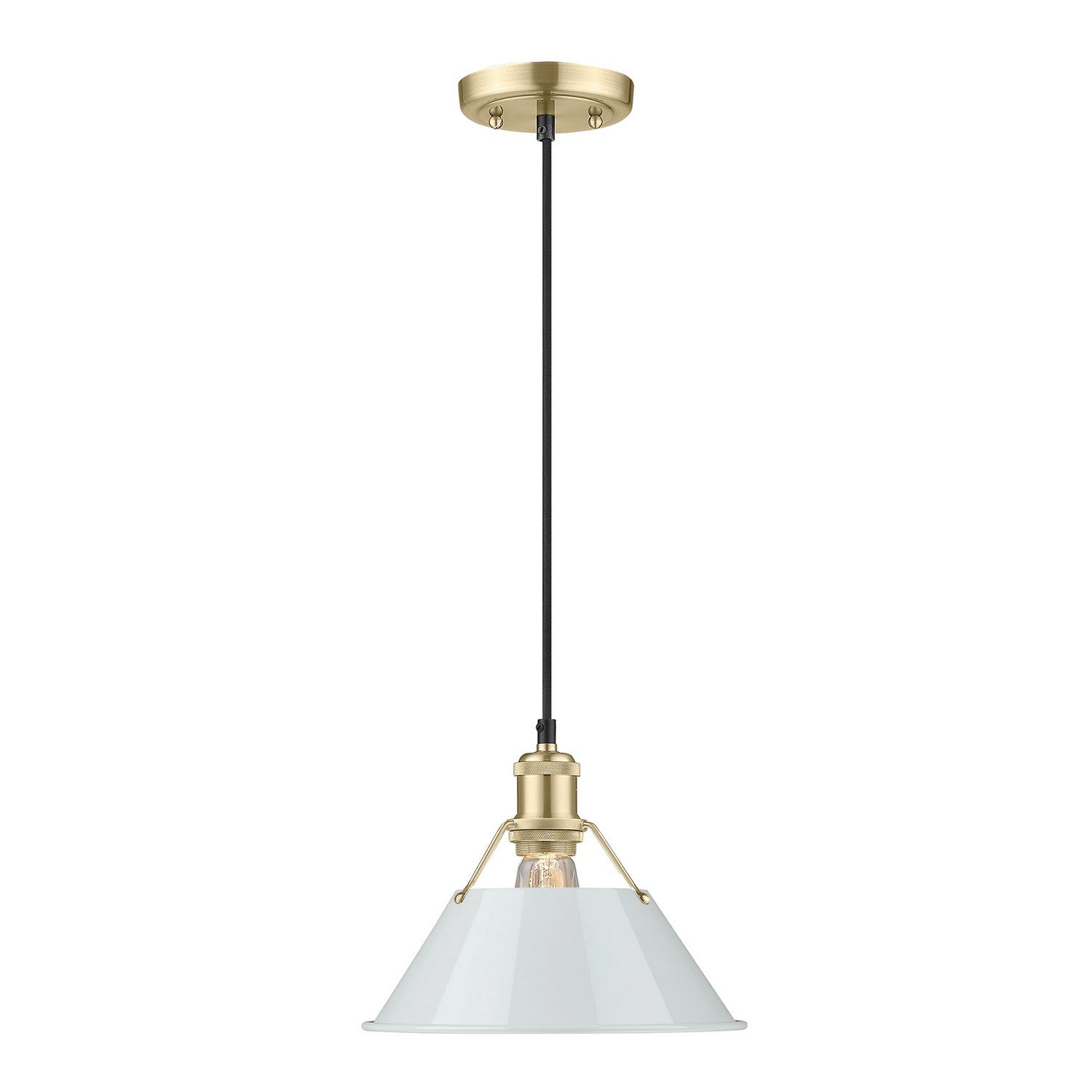 Golden - 3306-M BCB-DB - One Light Pendant - Orwell - Brushed Champagne Brass