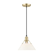 Golden - 3306-M BCB-OP - One Light Pendant - Orwell - Brushed Champagne Brass