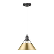Golden - 3306-M BLK-BCB - One Light Pendant - Orwell - Matte Black