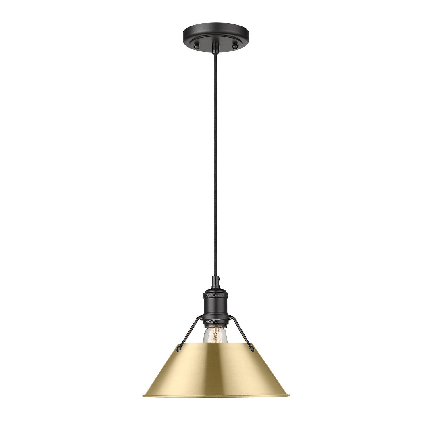 Golden - 3306-M BLK-BCB - One Light Pendant - Orwell - Matte Black