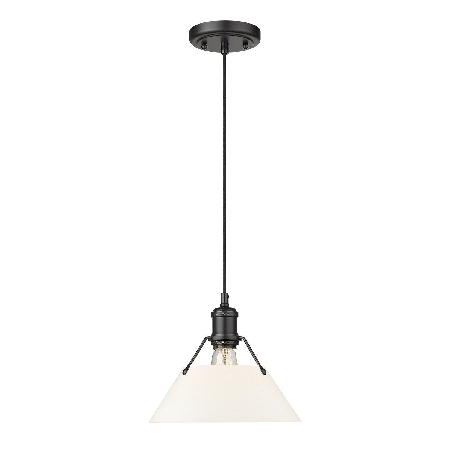 Golden - 3306-M BLK-OP - One Light Pendant - Orwell - Matte Black