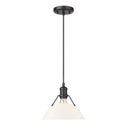 Golden - 3306-M BLK-OP - One Light Pendant - Orwell - Matte Black