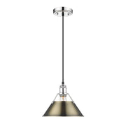 Golden - 3306-M CH-AB - One Light Pendant - Orwell - Chrome