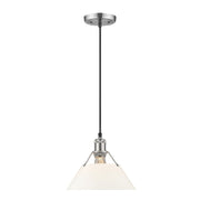 Golden - 3306-M PW-OP - One Light Pendant - Orwell - Pewter