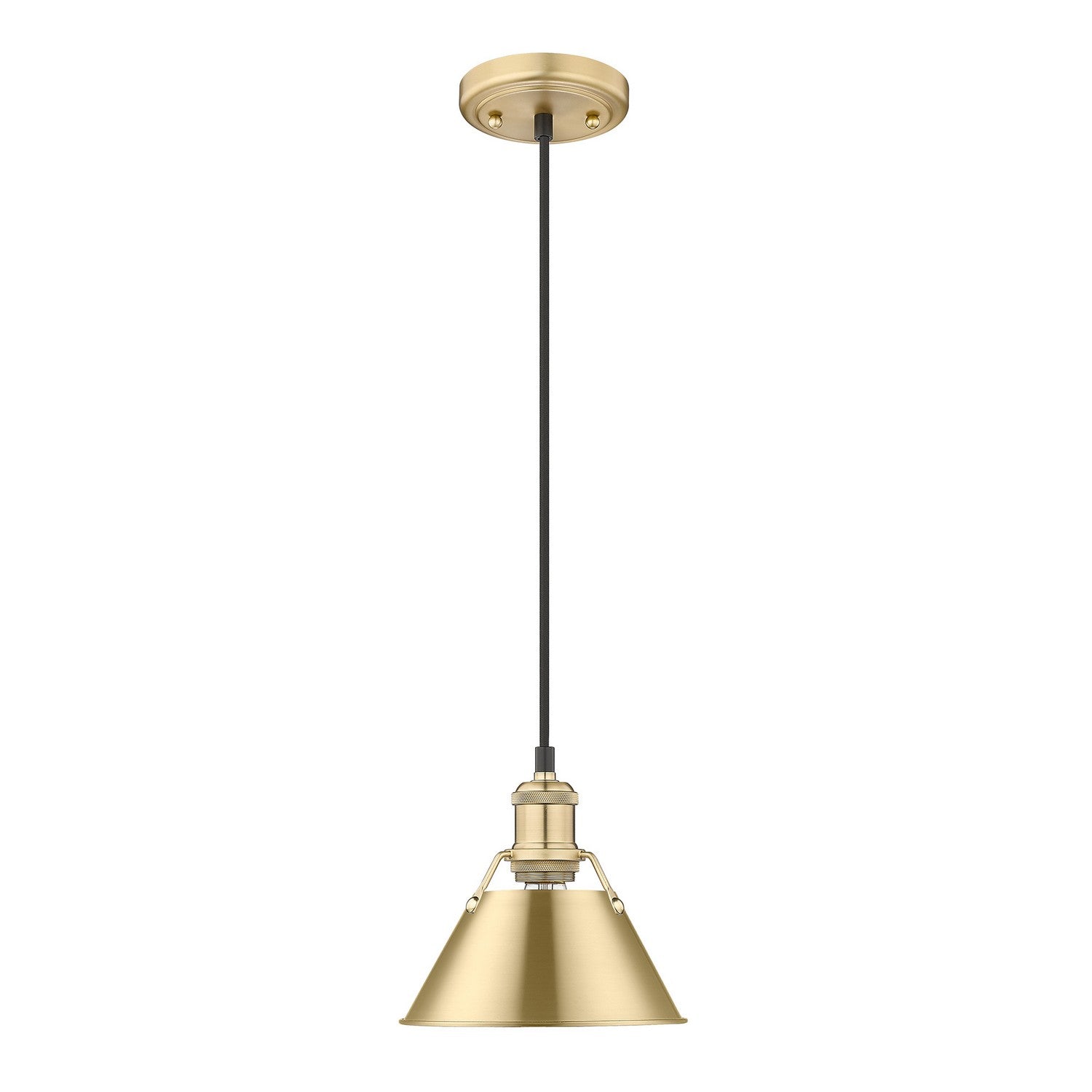 Golden - 3306-S BCB-BCB - One Light Mini Pendant - Orwell - Brushed Champagne Brass