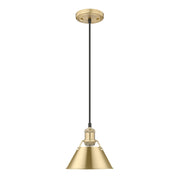 Golden - 3306-S BCB-BCB - One Light Mini Pendant - Orwell - Brushed Champagne Brass
