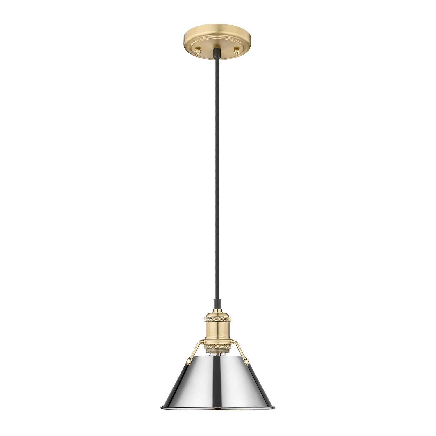 Golden - 3306-S BCB-CH - One Light Mini Pendant - Orwell - Brushed Champagne Brass