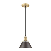 Golden - 3306-S BCB-RBZ - One Light Mini Pendant - Orwell - Brushed Champagne Brass