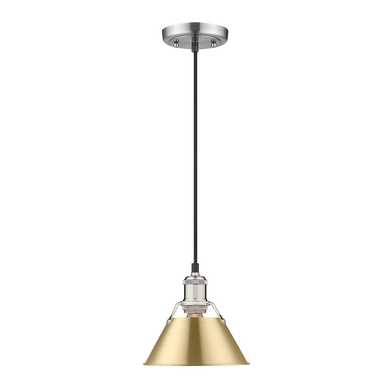 Golden - 3306-S PW-BCB - One Light Mini Pendant - Orwell - Pewter