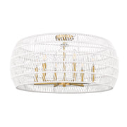 Golden - 6808-6SF MBG-WR - Six Light Semi-Flush Mount - Ellie - Modern Brushed Gold