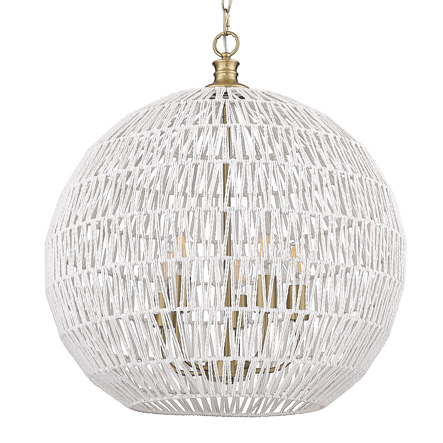 Golden - 6933-5P BCB-WR - Five Light Pendant - Florence - Brushed Champagne Brass