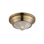 Maxim - 10390PRNAB - One Light Flush Mount - Hargreaves - Natural Aged Brass