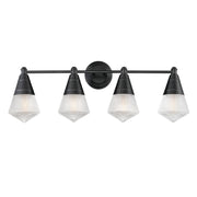 Maxim - 10394PRBK - Four Light Bath Vanity - Hargreaves - Black