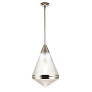 Maxim - 10395PRPN - One Light Pendant - Hargreaves - Polished Nickel