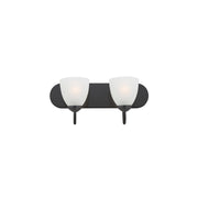 Maxim - 11382FTBK - Two Light Bath Vanity - Axis - Black