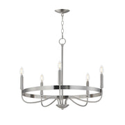 Maxim - 14495SN - Five Light Chandelier - Frankie - Satin Nickel