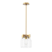 Maxim - 21230CLNAB - One Light Pendant - Scoop - Natural Aged Brass