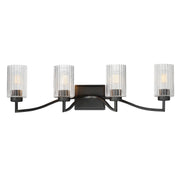 Maxim - 21374CRBK - Four Light Bath Vanity - Rigata - Black