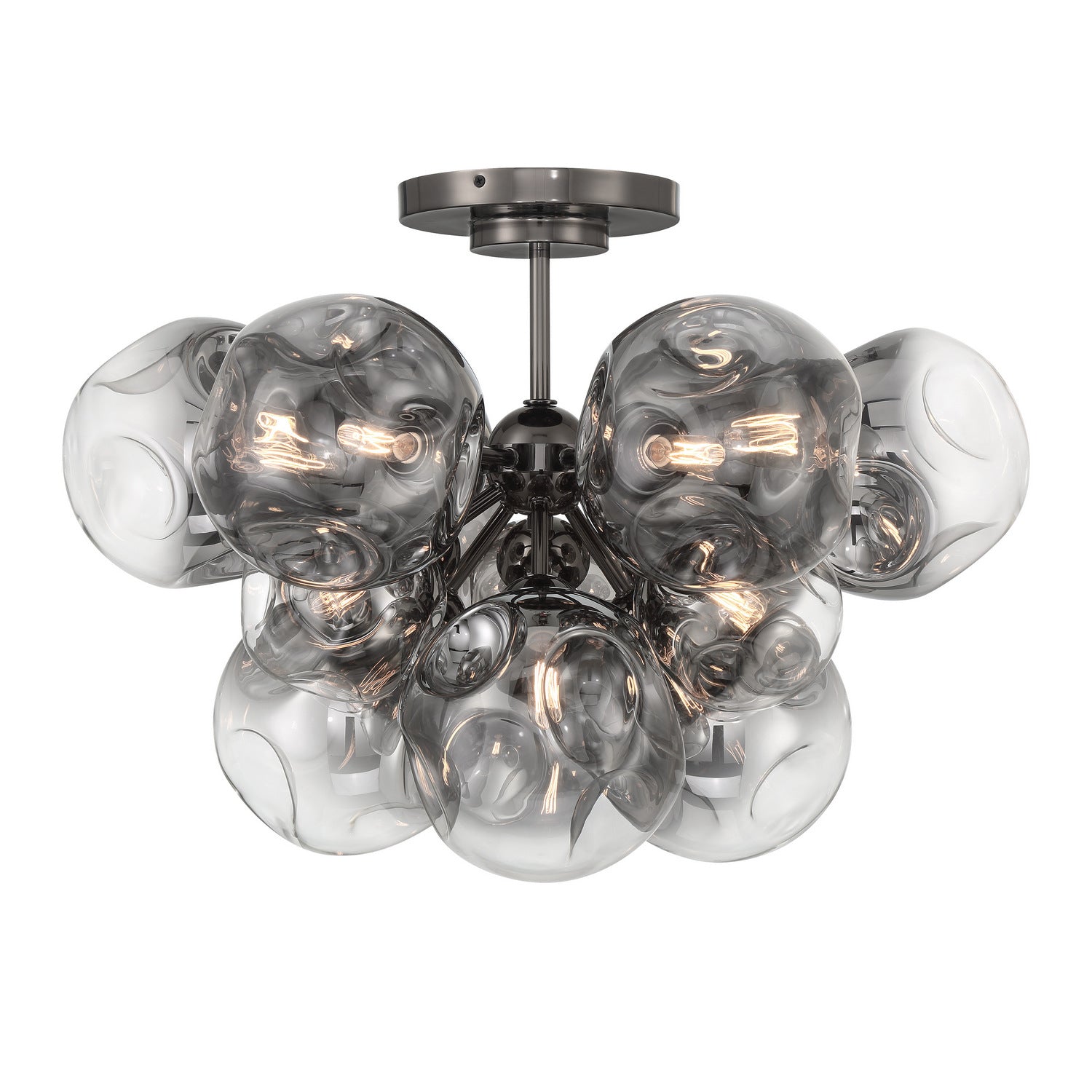 Metropolitan - N5363-605 - 12 Light Semi Flush Mount - Neveh - Gun Metal
