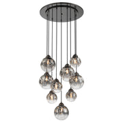 Metropolitan - N5369-605 - Nine Light Pendant - Neveh - Gun Metal