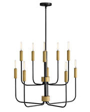 Lark - 83636BK-LCB - LED Chandelier - Austen - Black