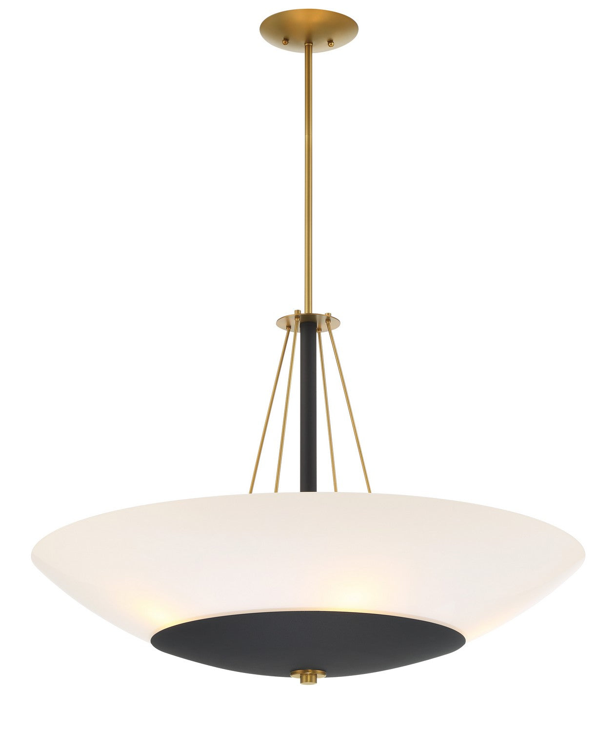 Minka-Lavery - 1705-781 - Five Light Pendant - Bax - Sand Coal & Soft Brass